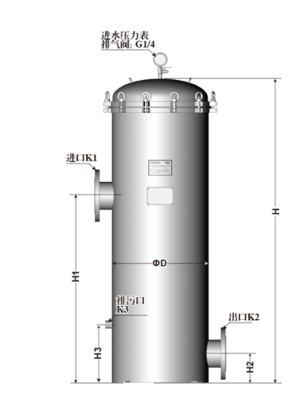 立式大通量保安過(guò)濾器